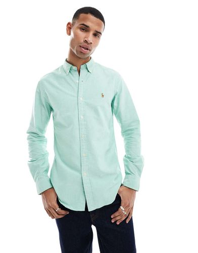 Chemise Oxford ajustée avec logo emblématique - clair - Polo Ralph Lauren - Modalova