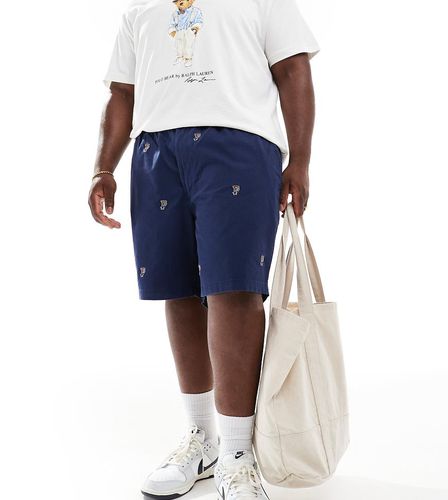 Big & Tall - Prepster - Short chino classique en sergé avec logo sport rétro sur l'ensemble - Polo Ralph Lauren - Modalova