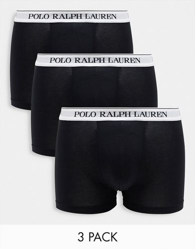Lot de 3 boxers à taille griffée - Noir - Polo Ralph Lauren - Modalova