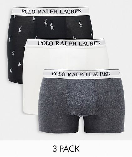 Lot de 3 boxers - Gris/blanc/ à logo - Polo Ralph Lauren - Modalova