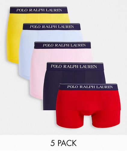 Lot de 5 boxers avec ceinture à logo - Polo Ralph Lauren - Modalova