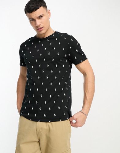 Loungewear - T-shirt avec logo poney sur l'ensemble - Noir - Polo Ralph Lauren - Modalova