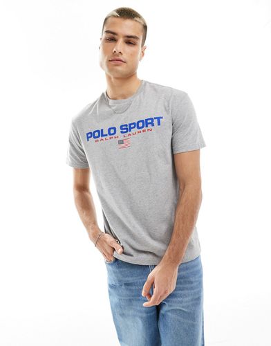 Sport Capsule - T-shirt classique et oversize avec logo à l'avant - chiné - Polo Ralph Lauren - Modalova