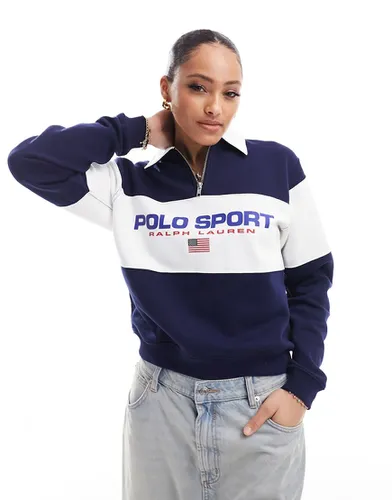 Sport Capsule - Sweat à col zippé et logo sur la poitrine - Polo Ralph Lauren - Modalova