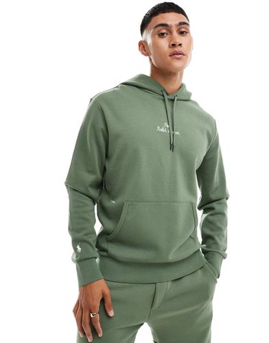 Sweat à capuche d'ensemble en double maille avec logo au centre - moyen - Polo Ralph Lauren - Modalova