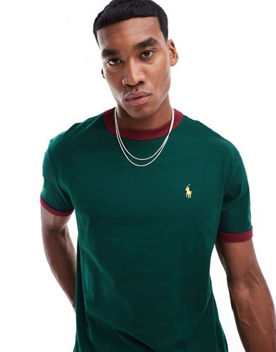 T-shirt avec logo emblématique sur le devant - foncé - Polo Ralph Lauren - Modalova