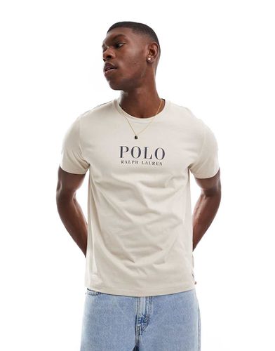 T-shirt confort avec logo texte sur la poitrine - Crème - Polo Ralph Lauren - Modalova