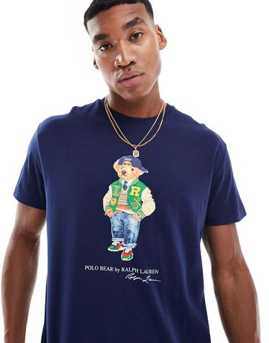 T-shirt classique coupe oversize avec imprimé ours style universitaire - Polo Ralph Lauren - Modalova