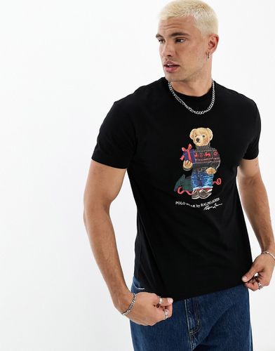 T-shirt classique oversize avec imprimé ourson et cadeau - Polo Ralph Lauren - Modalova