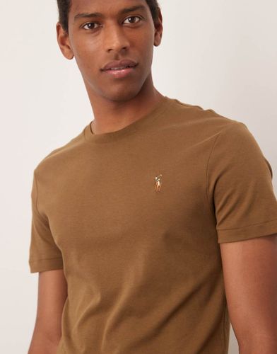 T-shirt en coton pima avec logo emblmatique - Polo Ralph Lauren - Modalova