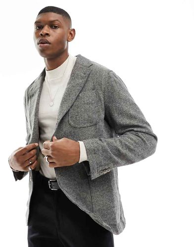 Veste ajustée coupe droite avec 2 boutons à chevrons - Gris - Polo Ralph Lauren - Modalova