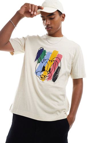 Paul Smith - T-shirt avec imprimé lapin peint - Crème - Ps Paul Smith - Modalova
