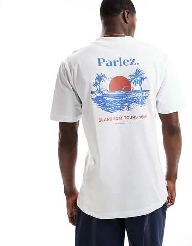 T-shirt à imprimé tropical - Parlez - Modalova