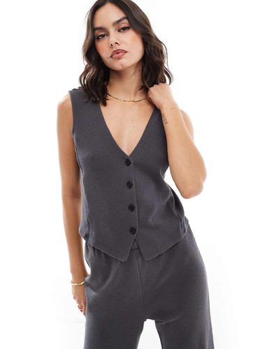 Gilet de tailleur d'ensemble structuré en jersey - magnétique - Pieces - Modalova