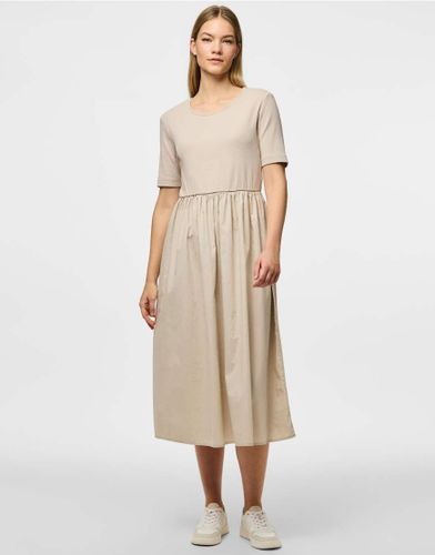 Robe mi-longue - Gris - Pieces - Modalova