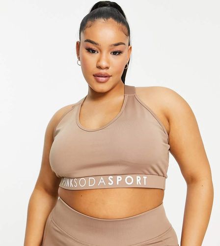Sport Plus - Harper - Brassière de sport à maintien moyen en polyester - Camel - CAMEL - Pink Soda - Modalova