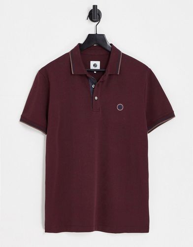 Alloway - Polo avec liseré - Bordeaux - Pretty Green - Modalova