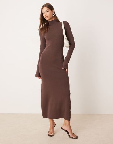 Robe longueur mollet en maille  manches vases - Pretty Lavish - Modalova