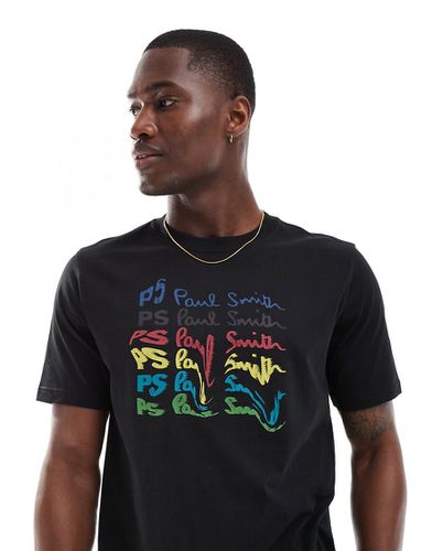 T-shirt à imprimé logos arc-en-ciel - Ps Paul Smith - Modalova