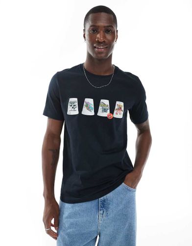 T-shirt coupe classique  motif gobelets - Ps Paul Smith - Modalova