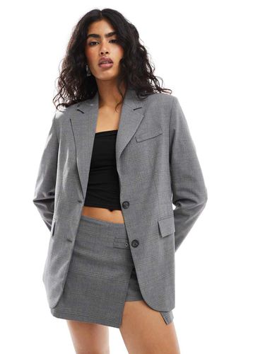 Blazer oversize à carreaux - Pull & bear - Modalova