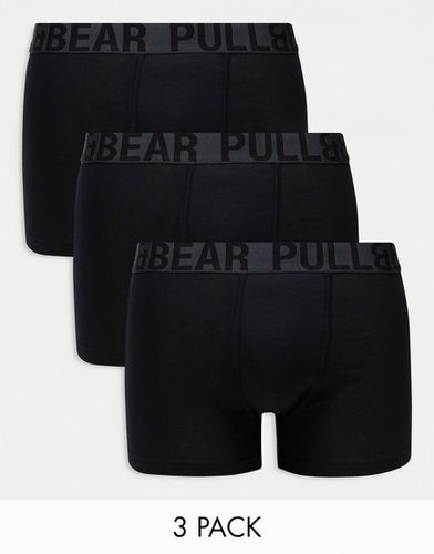 Lot de 3 boxers avec taille contrastante grise - Pull & bear - Modalova