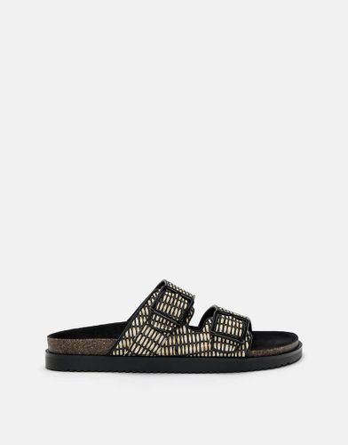 Sandales plates imprimes  boucles - Pull & bear - Modalova