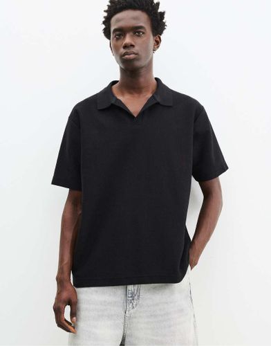 Polo textur  manches courtes - Pull & bear - Modalova