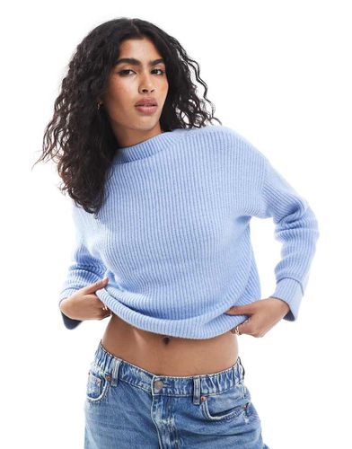 Pull en maille côtelée avec coutures visibles - clair - Pull & bear - Modalova