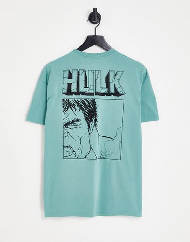 X Marvel - T-shirt avec imprimé Hulk au dos - Pull & Bear - Modalova
