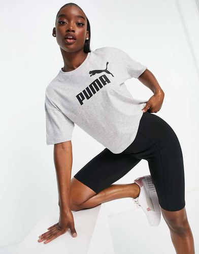 Essentials - T-shirt crop top à logo - Puma - Modalova