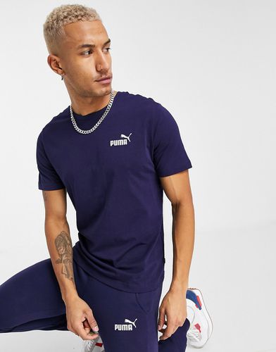 Essentials - T-shirt à petit logo - Bleu - Puma - Modalova