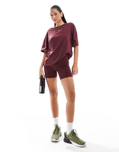 Evolve - Short de sport moulant 5 pouces - Bordeaux - Puma - Modalova