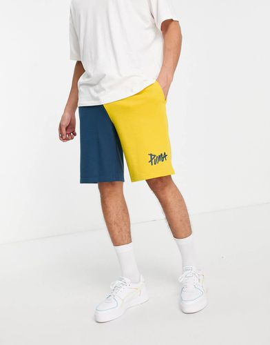 Puma - Short tissé pour homme - Bleu