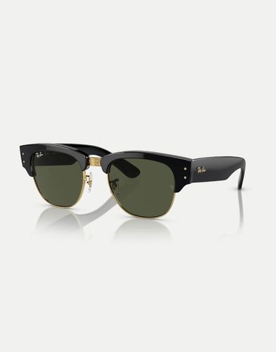 Ray-Ban - Clubmaster Mega - Lunettes de soleil à verres verts et monture et dorée - Rayban - Modalova