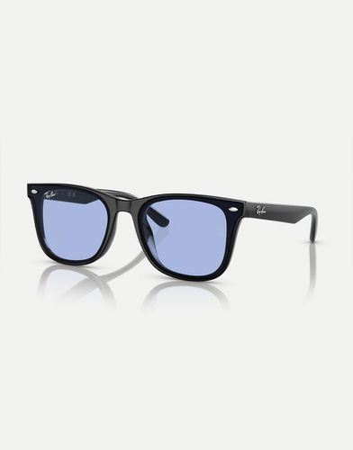 Ray-Ban - Lunettes de soleil carrées à verres bleus - Rayban - Modalova