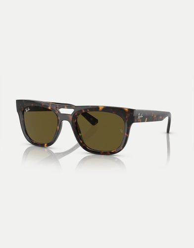 Ray-Ban - Phil - Lunettes de soleil carrées à verres - Écaille de tortue - Rayban - Modalova