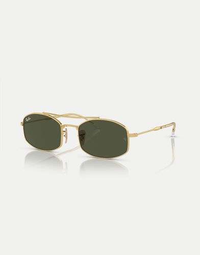 Ray-Ban - RB3719 - Lunettes de soleil ovales à verres verts - Rayban - Modalova