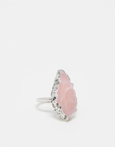 Bague avec quartz rose fantaisie - Reclaimed Vintage - Modalova