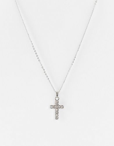 Inspired - Collier unisexe à pendentif croix - Reclaimed Vintage - Modalova