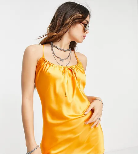 Inspired - Robe caraco courte - Orange - Reclaimed Vintage - Modalova