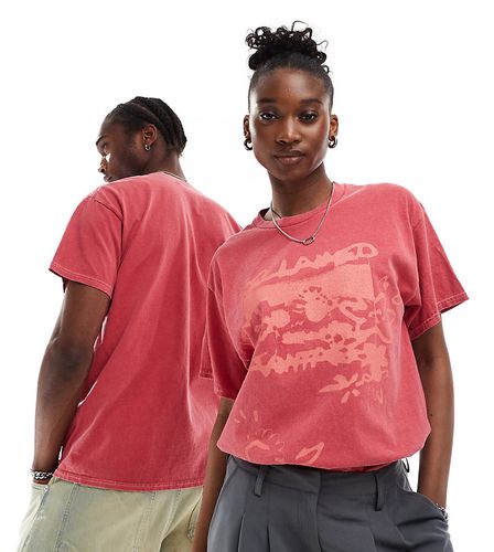T-shirt unisexe oversize à imprimé effet vaporisé - Reclaimed Vintage - Modalova