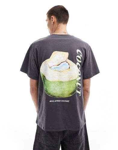 T-shirt oversize à imprimé Coconut - délavé - Reclaimed Vintage - Modalova