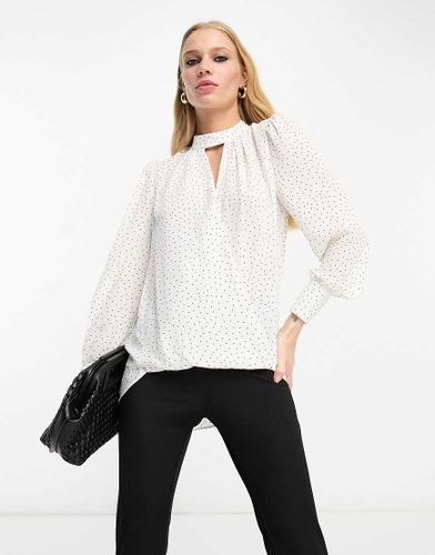 Blouse à fente goutte d'eau et motif pois - River Island - Modalova