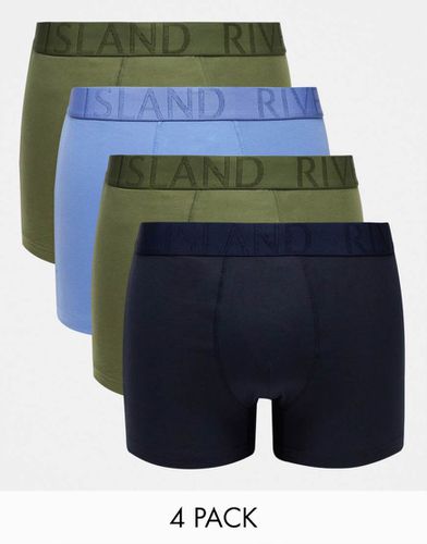 Lot de 4 boxers - Multicolore - River Island - Modalova