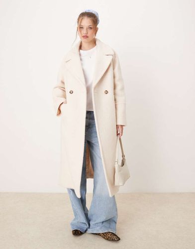 Pardessus souple en laine - Crème - River Island - Modalova