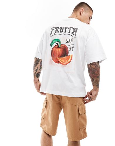 T-shirt oversize à imprimé fruits au dos - River Island - Modalova
