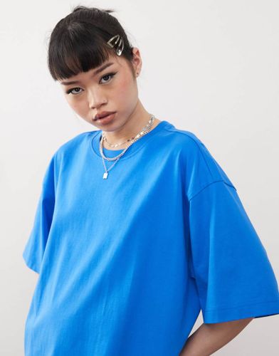 Weekday - T-shirt oversize - Bleu - Weekday - Modalova