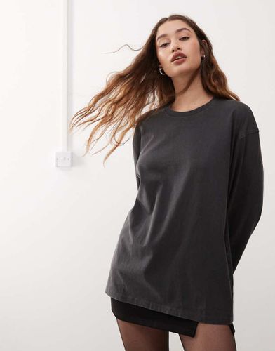 Frida - Top oversize à manches longues - délavé - Weekday - Modalova