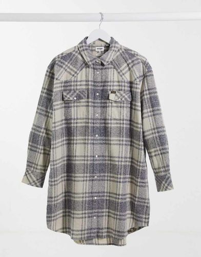 Chemise longue oversize à carreaux - Wrangler - Modalova